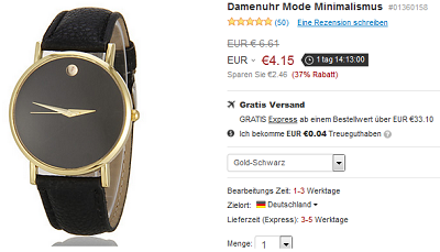 Damenuhr Herrenuhr Guteuhr