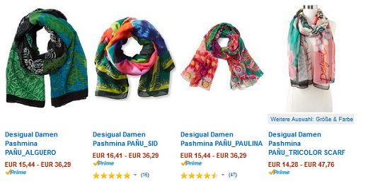 Desigual Pashmina billig bei amazon