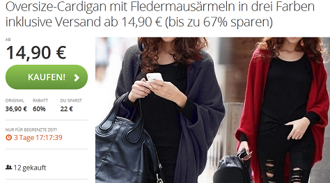 Groupon Deal Cardigan