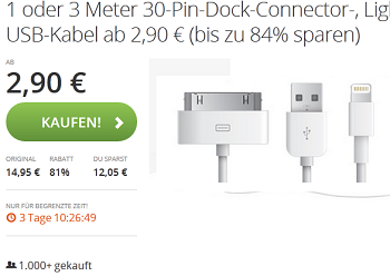 Kabelsalat bei Groupon