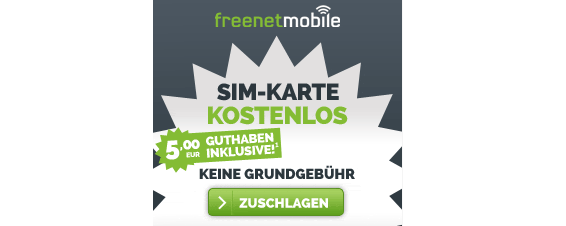 Freikarte kostenlos geschenkt gratis telefonieren