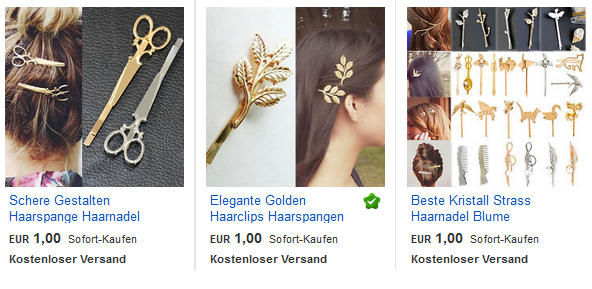 Haarnadeln und Haarschmuck bei ebay