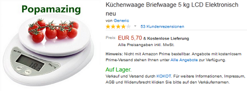 Küchenwaage billig