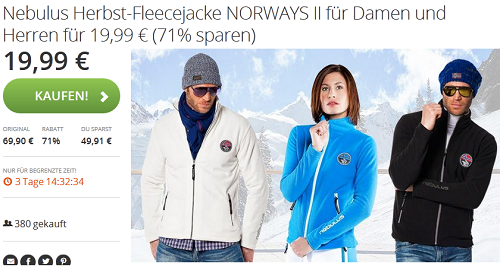 Nebulus Herbstjacke billig