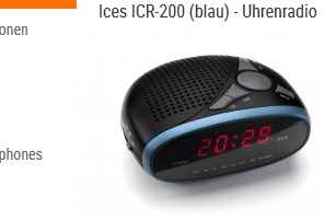 Uhrenradio billig bei notebooksbilliger