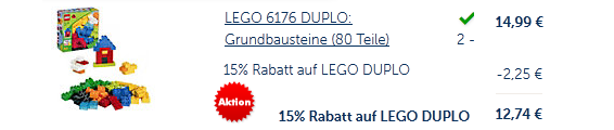 Duplo wird jetzt billig