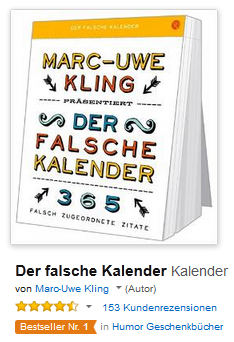 Der falsche Kalender - die richtige Geschenkidee