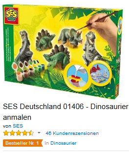 Dinosaurierer Gipsset billig Geschenkidee