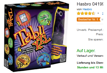Tabu XXL Gesellschaftsspiel billig reduziert günstig