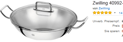 Wok von Zwilling billig bei Amazon