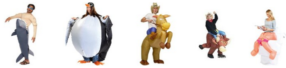 Aufblasbare Kostüme - Übersicht bei Amazon