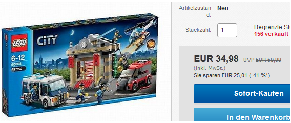 LEGO Schnäppchen reduziert und billig