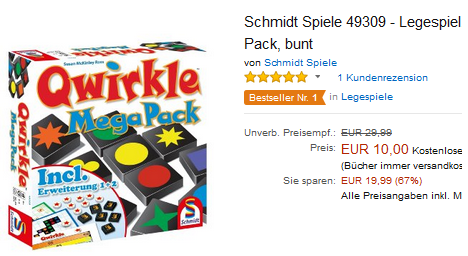 Qwirkle Mega Pack billig bei Amazon