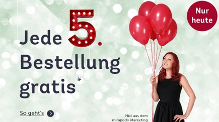 Mirapodo Gratisaktion