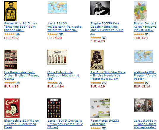 Moderne Poster sehr günstig