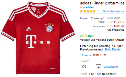 FC Bayern München Trikot günstig & reduziert