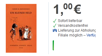 Buchschnäppchen: Der kleine Held