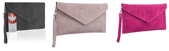 Bernstyn Clutch aus Wildleder + Lady Sophie