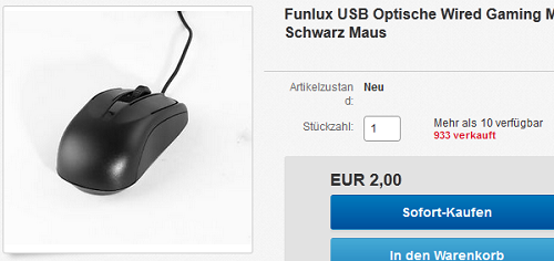 Funlu Gaming-USB-Maus billig & versandkostenfrei