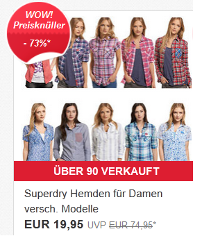 Superdry Hemden für Frauen billig