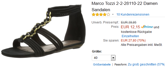 Marco Tozzi Sandalen billig