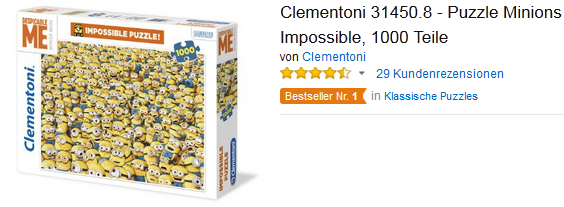 Minions Impossible Puzzle von Clementoni billig bestellen