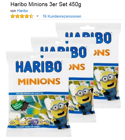 Minions Süßigkeiten von Haribo