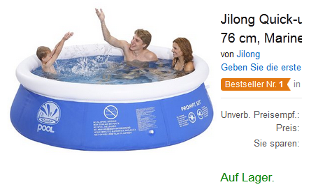 Poolset mit Filterpumpe von Jilong