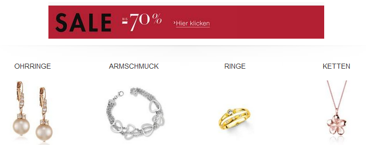 Schmuck Sale bei Amazon