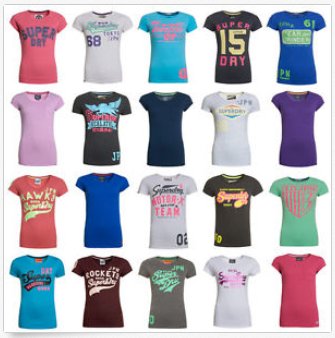 Superdry T-Shirt für Frauen billig & versandkostenfrei