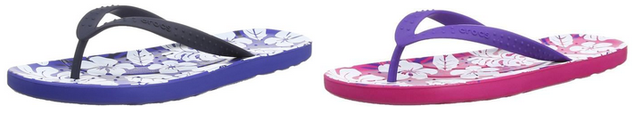 crocs Zehentrenner für Frauen mit Blumenmuster