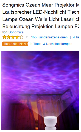 Songmics  Stimmungslicht günstig