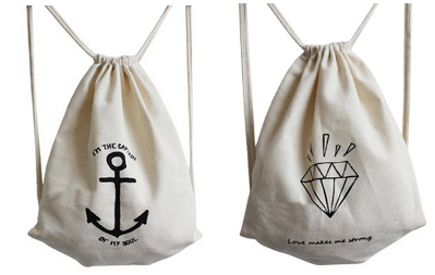 Turnbeutel & Rucksack mit Anken & Juwel