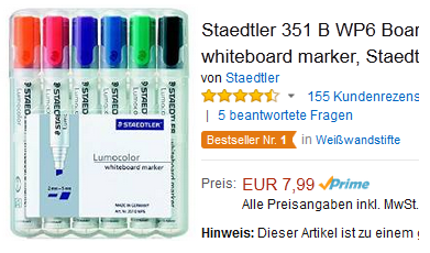 Whiteboard-Stifte von Staedtler