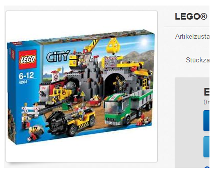 Bergwerk 4204 von LEGO City