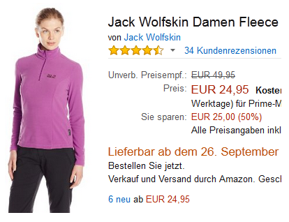 Fleecepullover Gecko für Damen von Jack Wolfskin