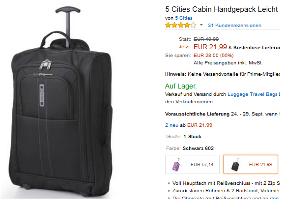 Handgepäck-Trolley von 5 Cities