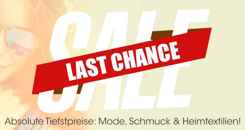 Last Chance im Sale