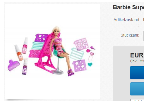 Barbie Superstyling Haarstudio günstig
