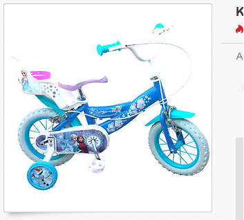 Kinderfahrrad mit Die Eiskönigin Elsa von Frozen günstig