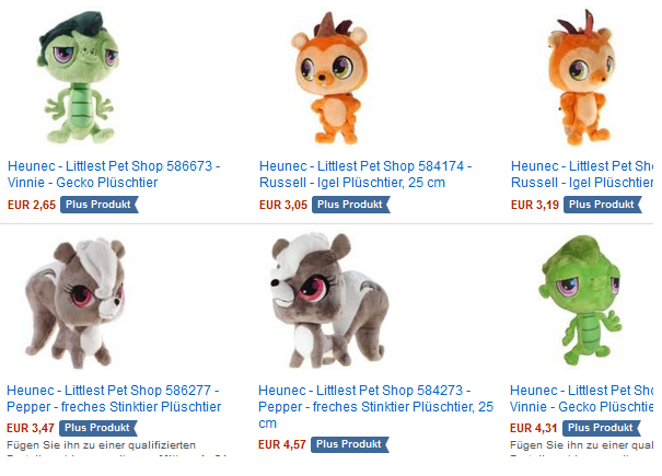 Littlest Pet Shop Plüschtiere von Heunec billig