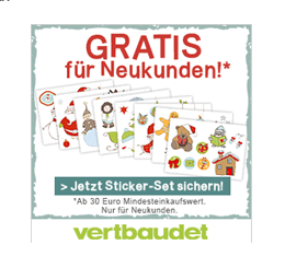 vertbaudet Gratisartikel November 2015