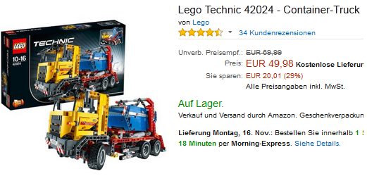 Container-Truck von LEGO Technic
