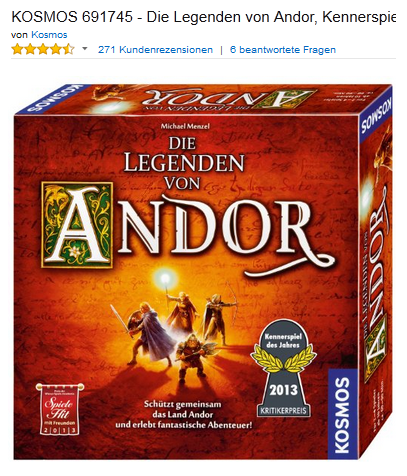 Legenden von Andor reduziert