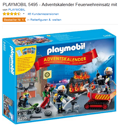 Playmobil Adventskalender Feuerwehr 5495