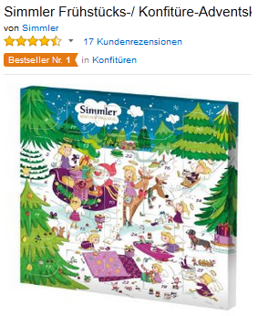 Simmler süßer Konfitüre-Adventskalender