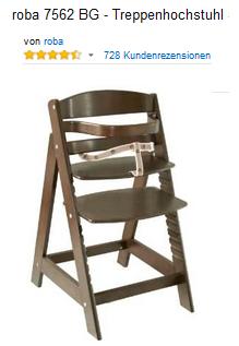 roba Treppenhochstuhl reduziert