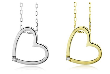 Damenkette mit Herz-Anhänger von Miore: Geschenkidee für Frauen
