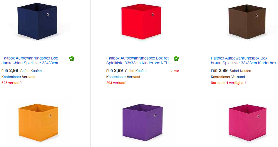 Faltbox & Aufbewahrungsbox billig (auch Expedit)