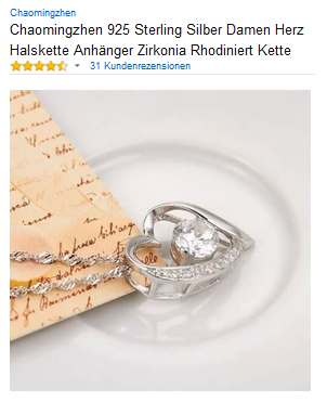 Herzkette Geschenkidee